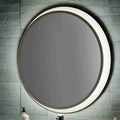Chennai 30"W Premium Backlit LED Bathroom Vanity Wall Mirror, Satin Nickel Finish  by Kichler