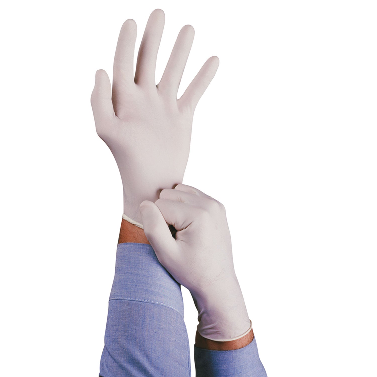 AnsellPro Conform Natural Rubber Latex Gloves, 5 mil, Large, 100/Box