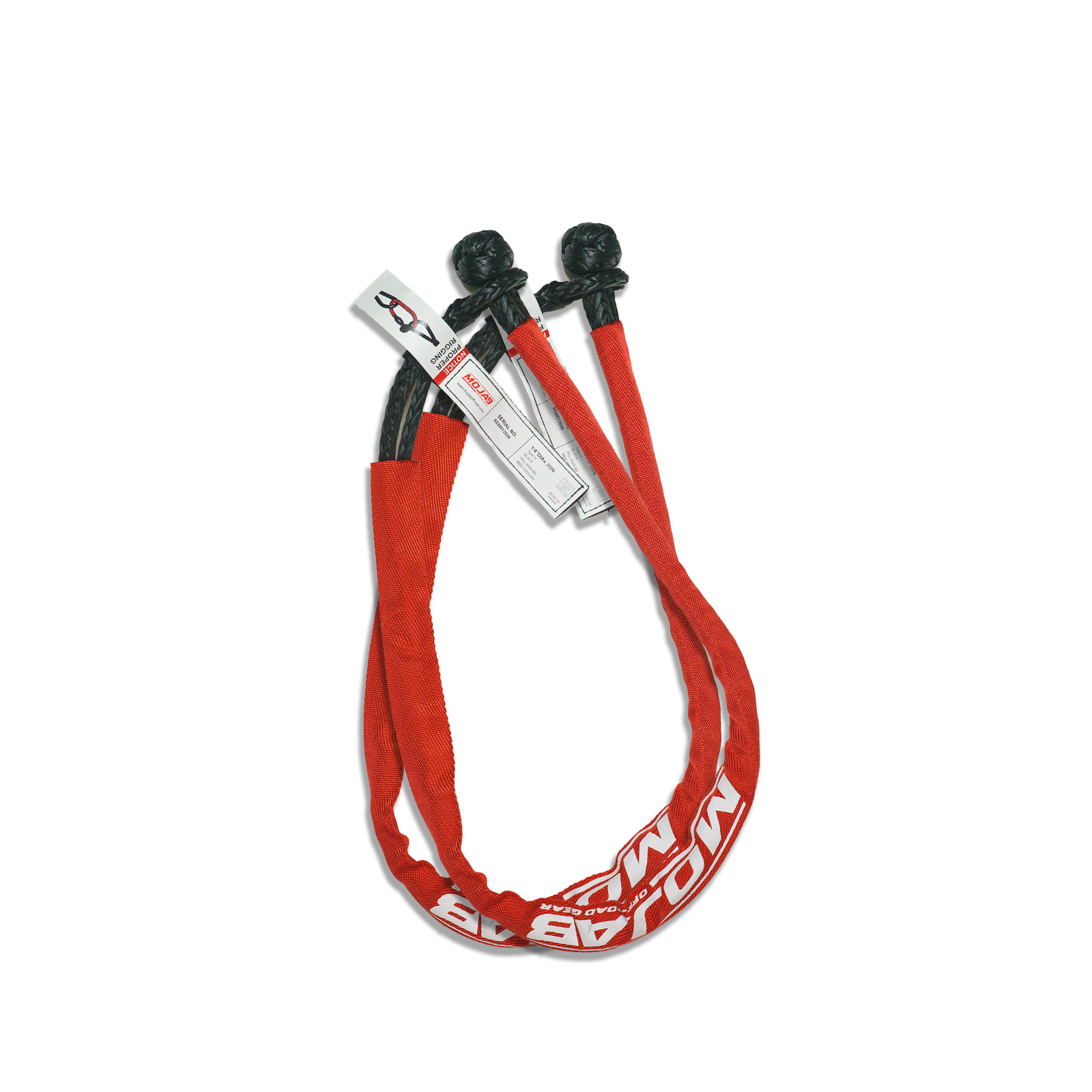 Long Reach 3/8'' x 35'' soft shackle (Set of 2 shackles)  (lifetime Warranty)