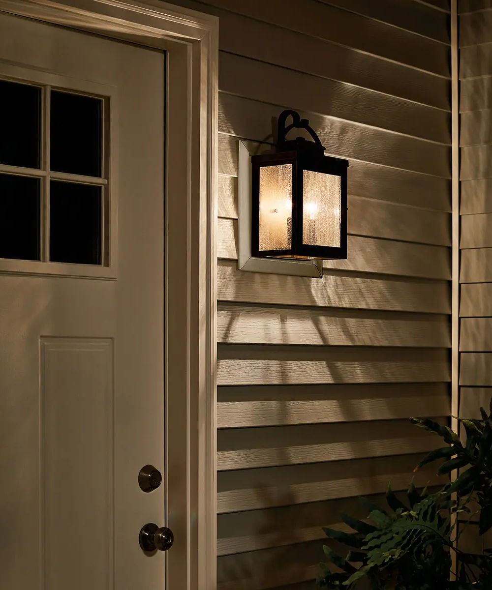 Carlson 15"H  2-Light Bronze Finish Outdoor Wall Lantern by Kichler