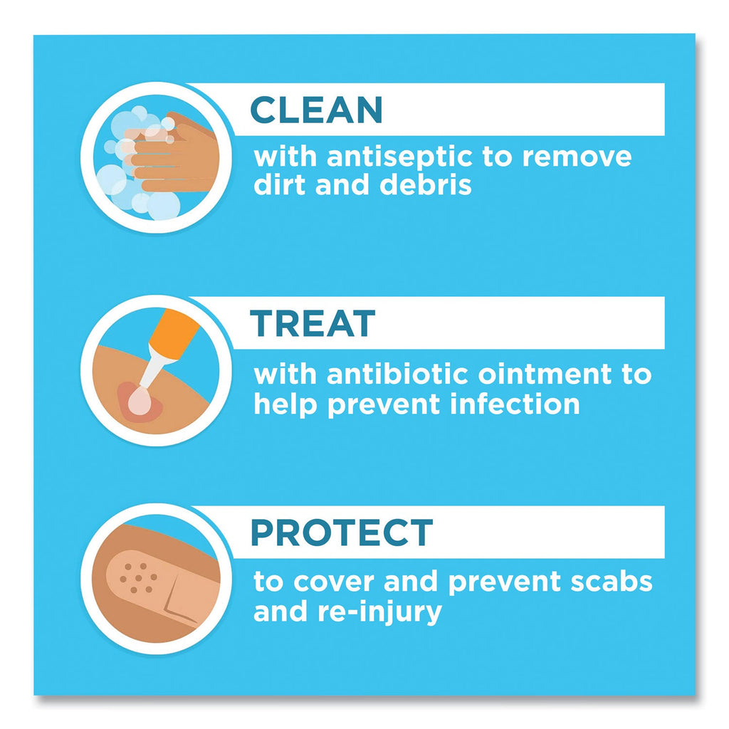 BAND-AID Flexible Fabric Adhesive Bandages, 1 x 3, 100/Box