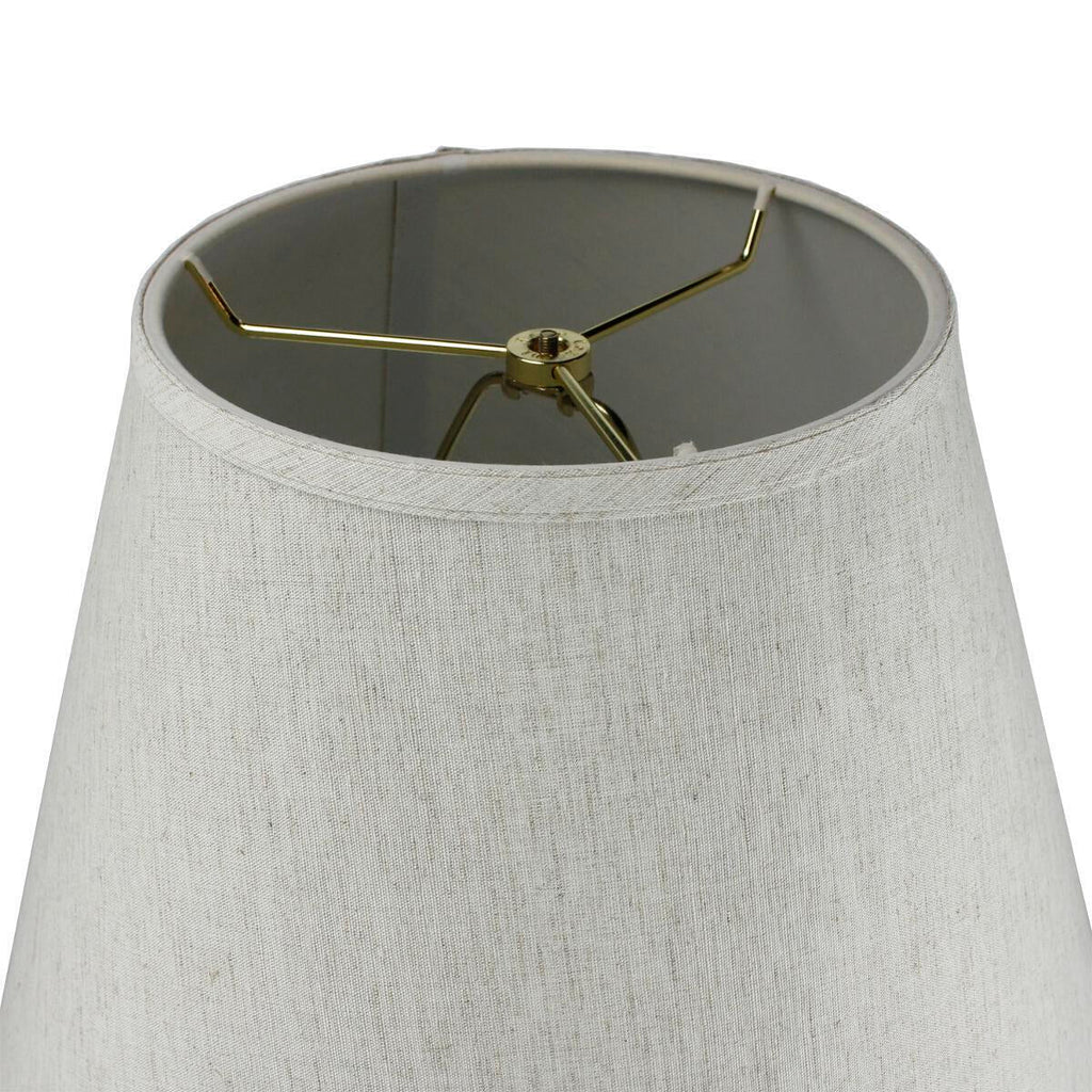 16"W 1 Light Swag Plug-In Pendant  Textured Oatmeal Shade Black Cord