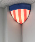 16"W Beacon Triangle Corner Light Plug-In Cord USA Design by Home Concept