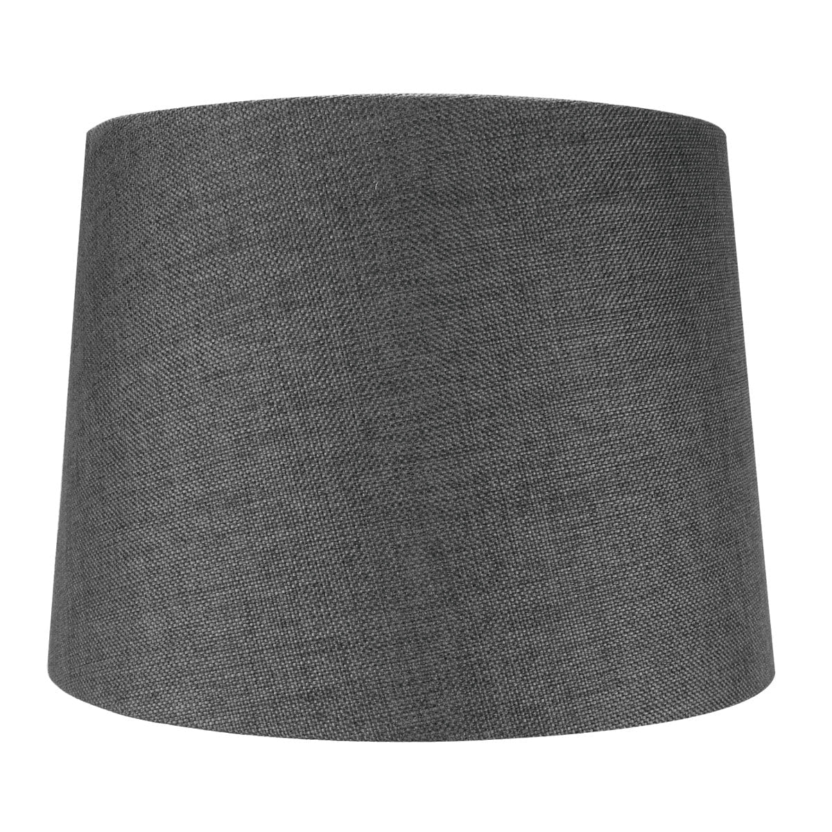 14"W 2 Light Swag Plug-In Pendant  Granite Gray Burlap with Diffuser White Cord