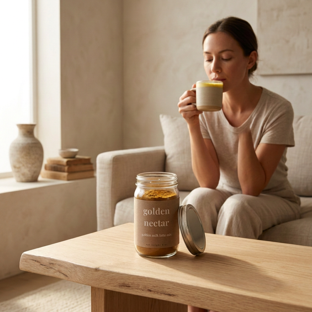 Golden Nectar – Adaptogenic Golden Milk Latte Mix