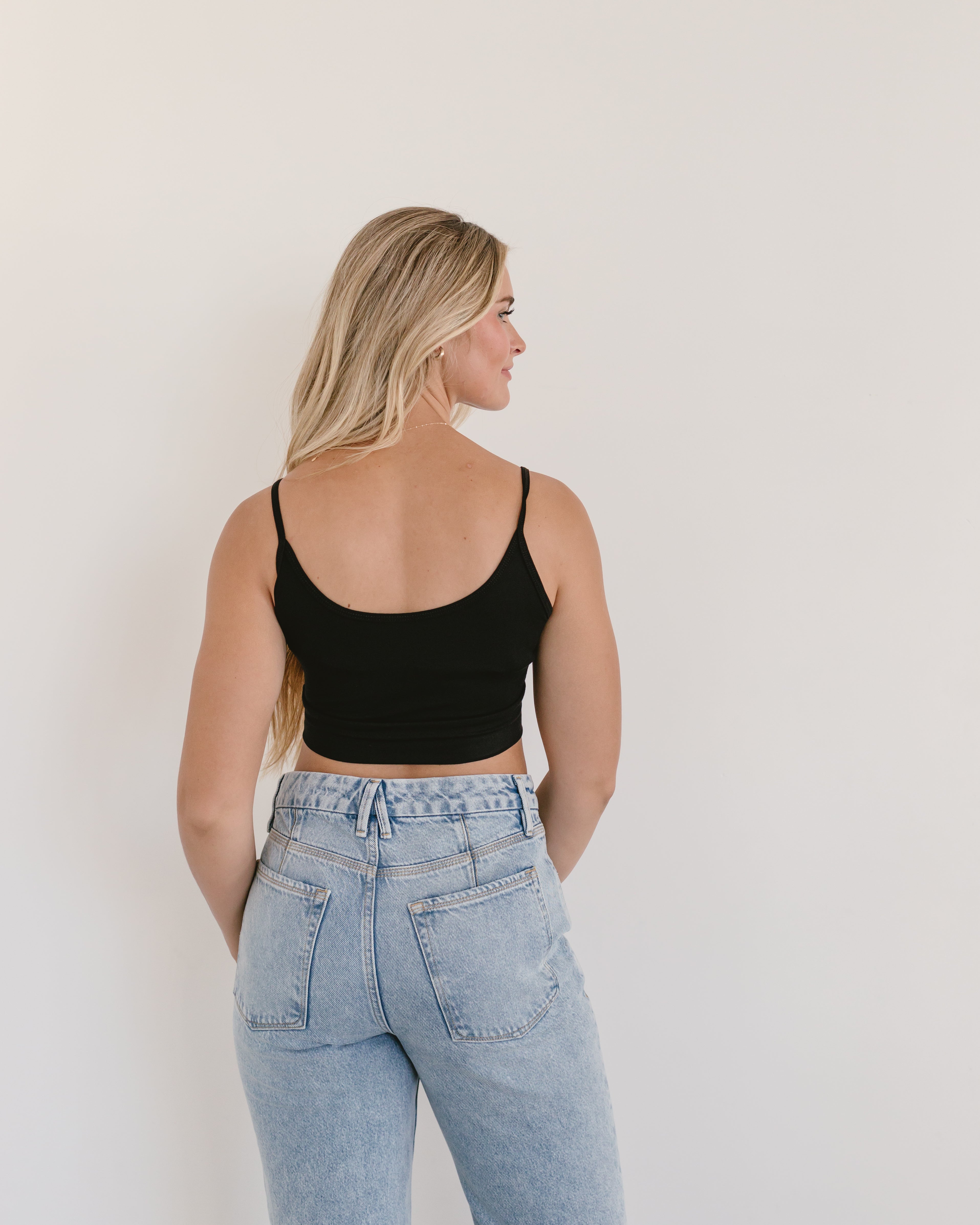 Spaghetti Strap Cami Halftee